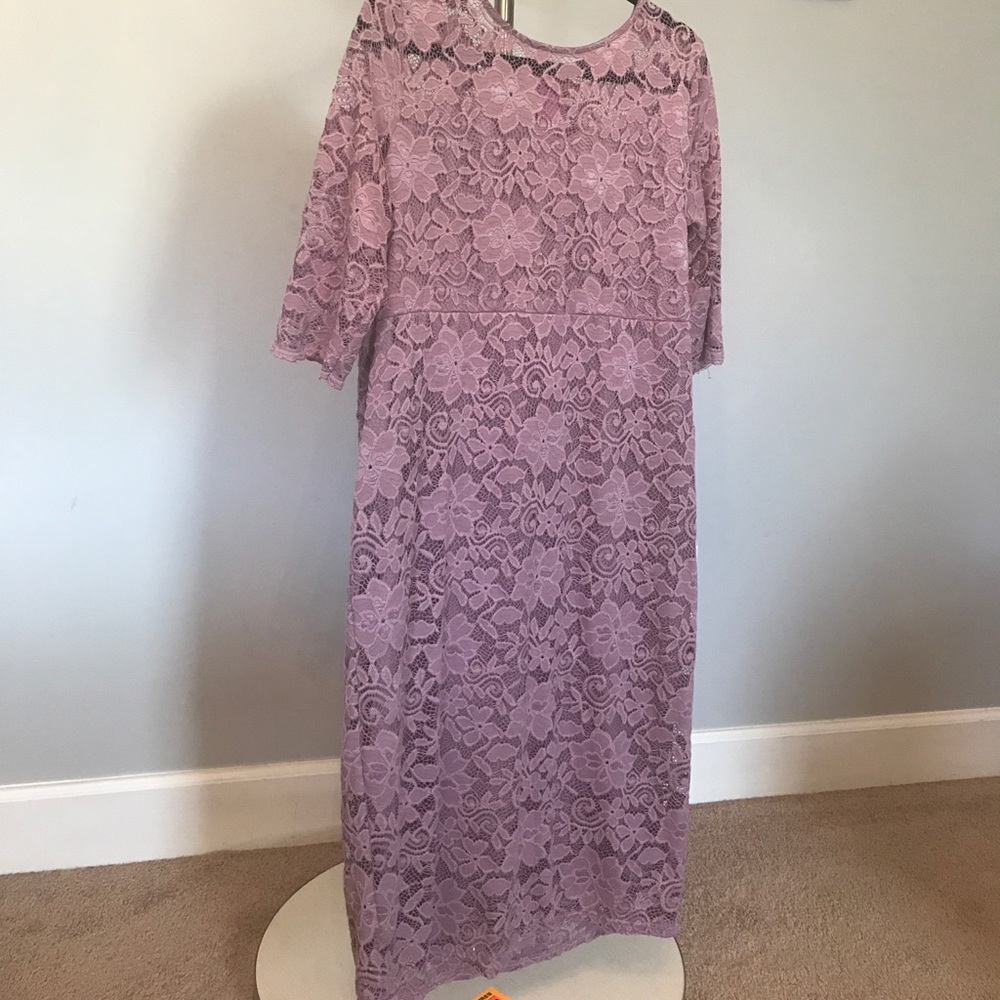 Lilac purple maternity dress